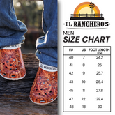 Tooled Leather Men's Leisure Clogs