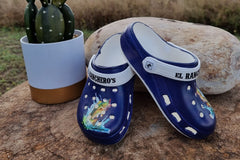 Navy Jumping Fish Kids Leisure Clogs