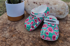 Pink Sunflower Ladies Leisure Clogs